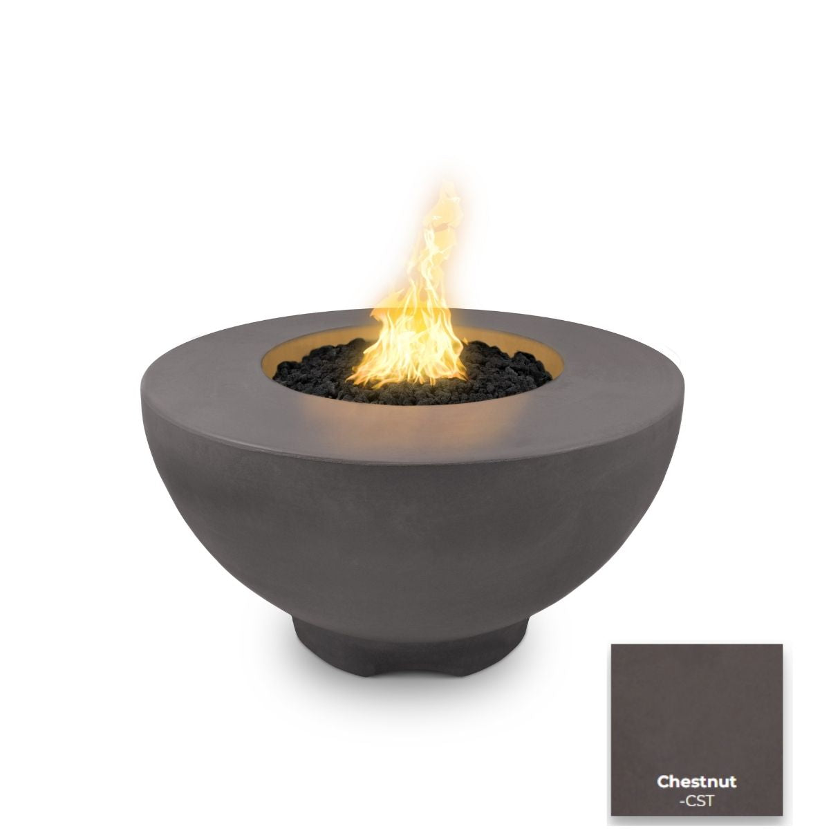 Sienna Concrete Fire Pit by The Outdoor Plus - Free Cover Included