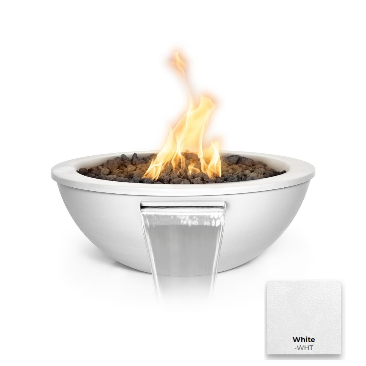Sedona Powdercoated Steel Fire & Water Bowl by The Outdoor Plus - Free Cover Included