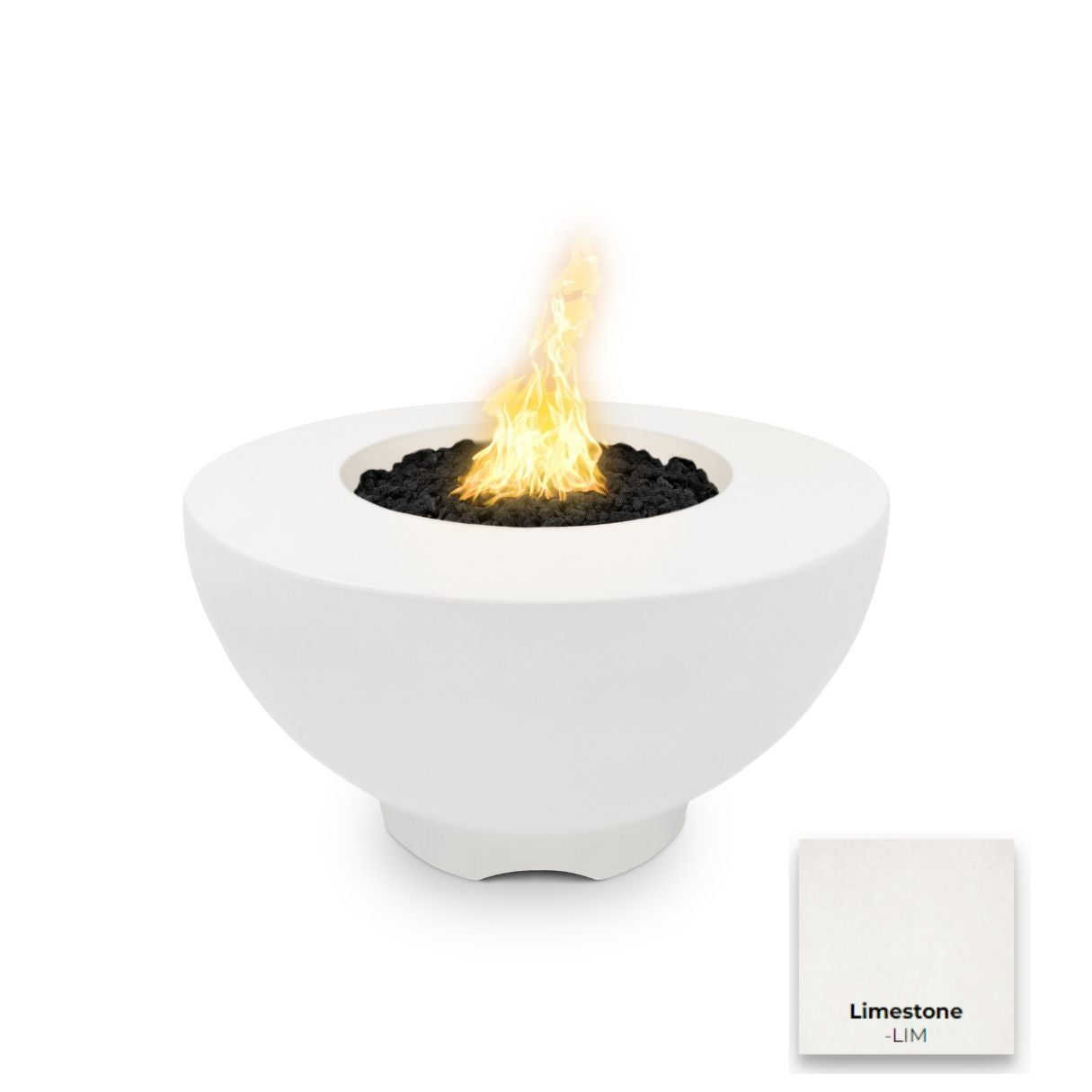 Sienna Concrete Fire Pit by The Outdoor Plus - Free Cover Included