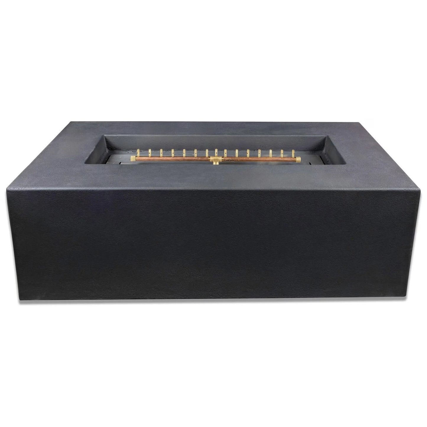 Blaze 60" Rectangular Concrete Natural Gas Fire Pit Table in Phantom (BLZ-60-FTABLE-NG)