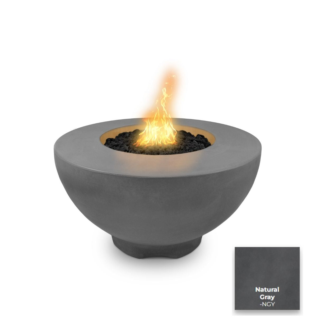Sienna Concrete Fire Pit by The Outdoor Plus - Free Cover Included