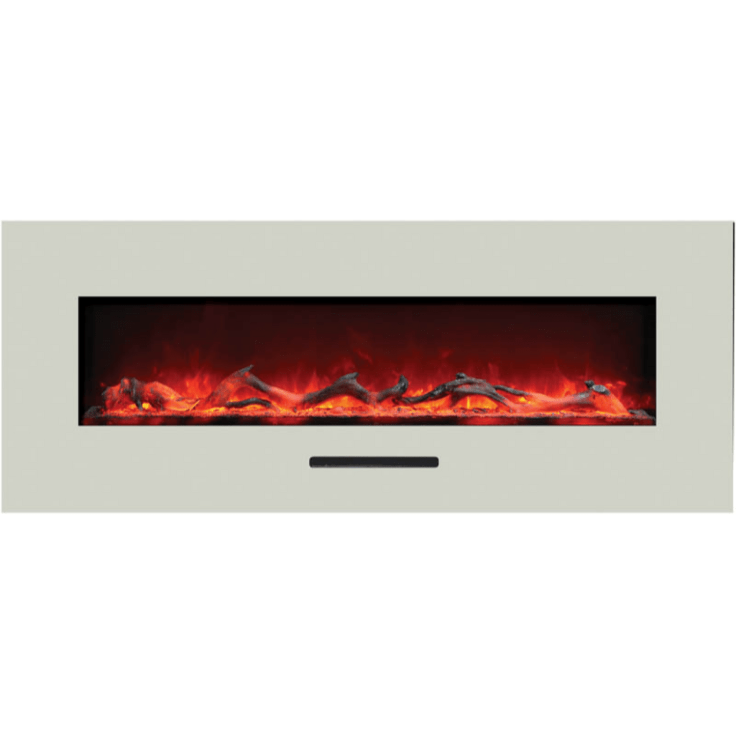 Amantii 26" Wall Mount/Flush Mount Electric Fireplace with Glass Surround