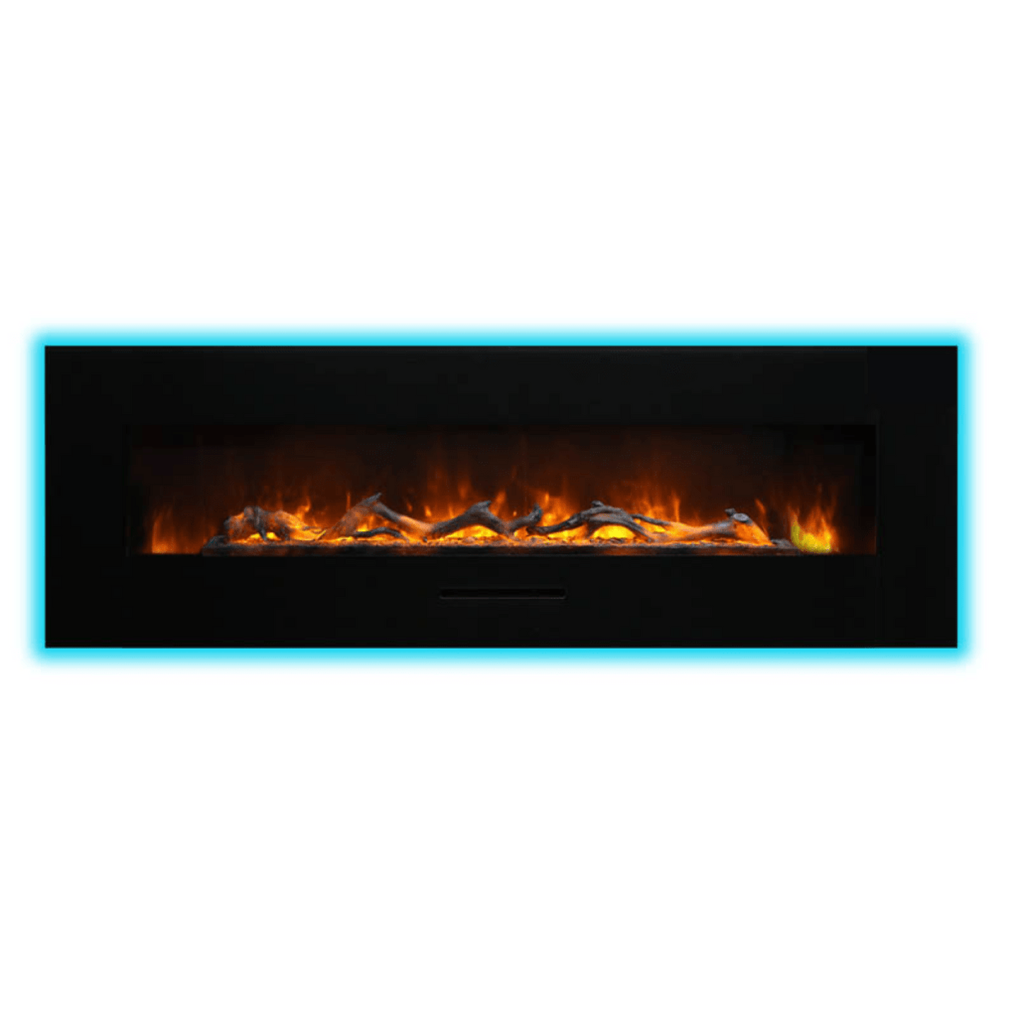 Amantii 34" Wall Mount/Flush Mount Electric Fireplace with Glass Surround