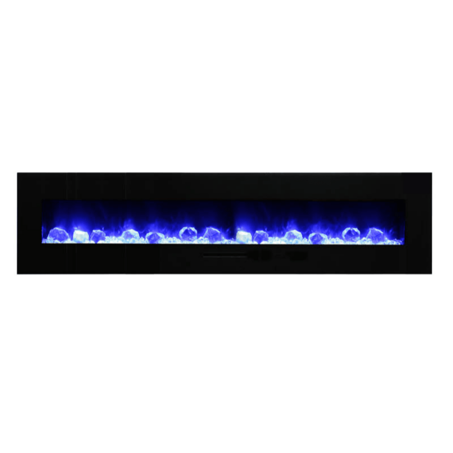 Amantii 34" Wall Mount/Flush Mount Electric Fireplace with Glass Surround