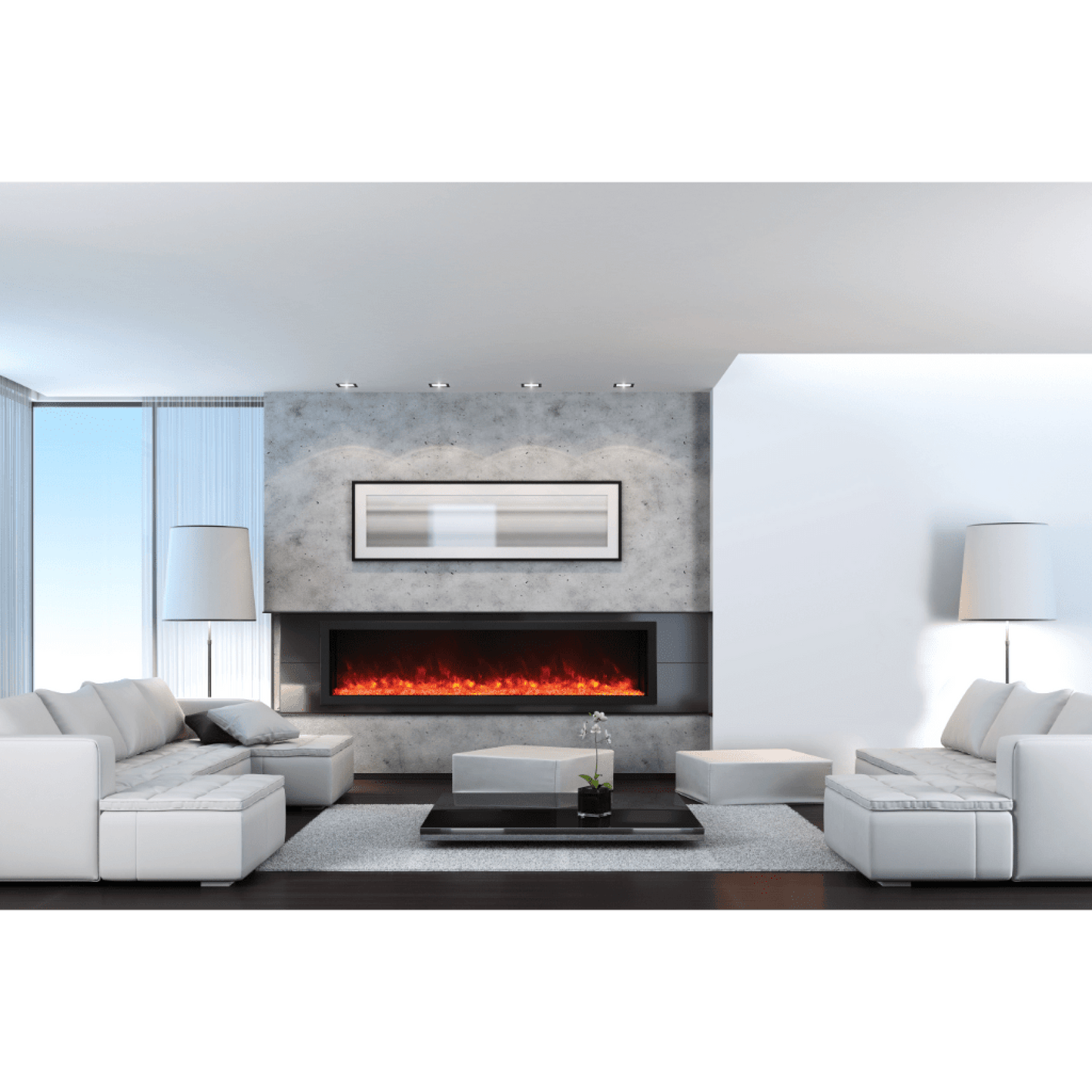 Amantii 40" Panorama Deep Extra Tall Electric Fireplace