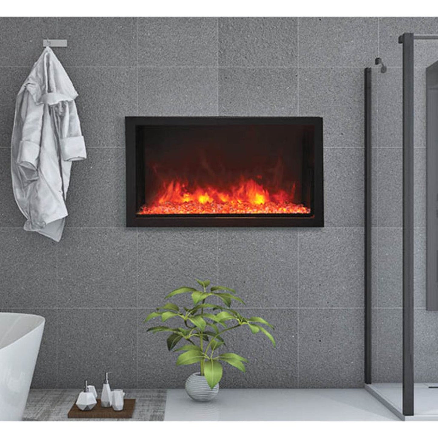 Amantii 40" Panorama Deep Extra Tall Electric Fireplace