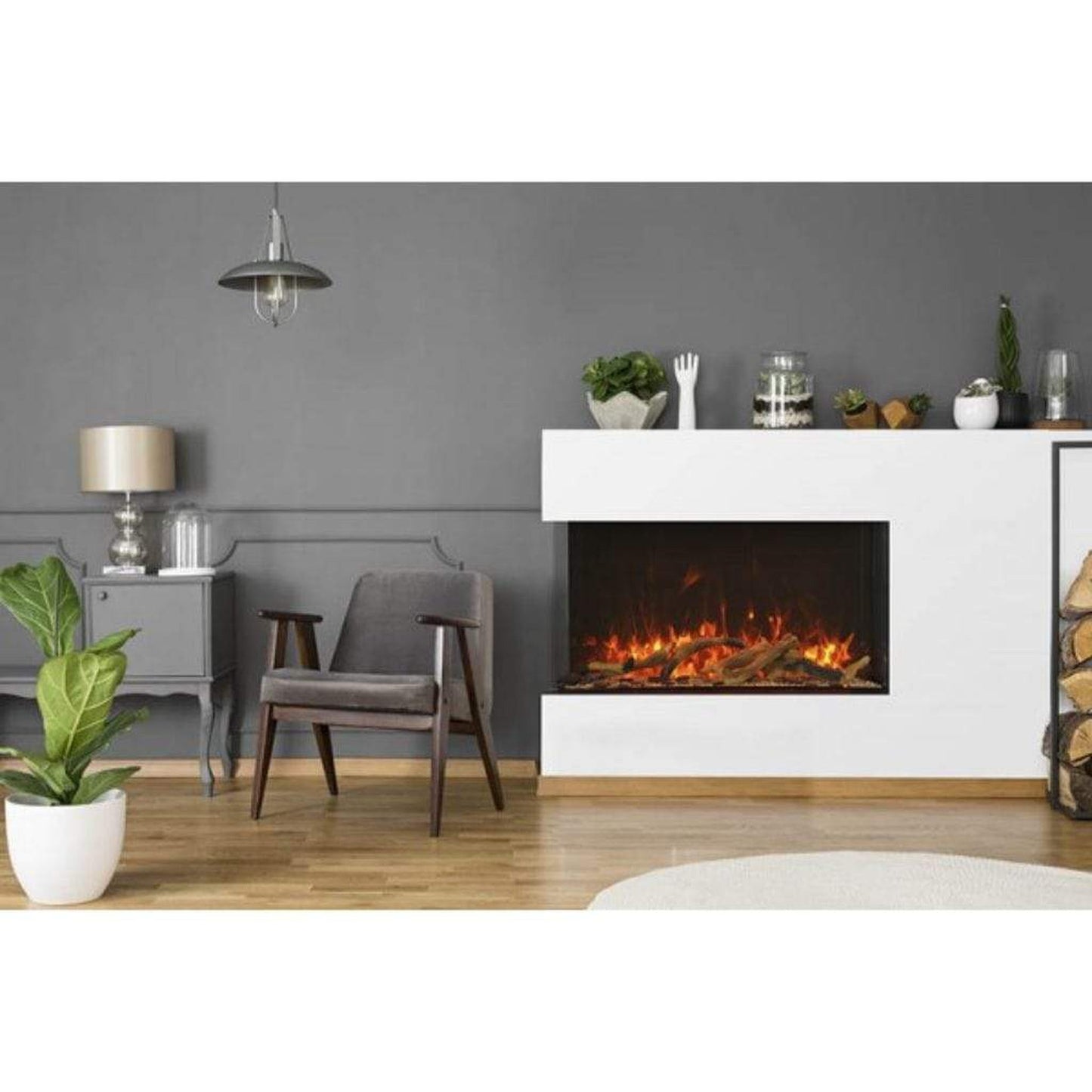 Amantii 40" Tru-View XL XT Three Sided Electric Fireplace