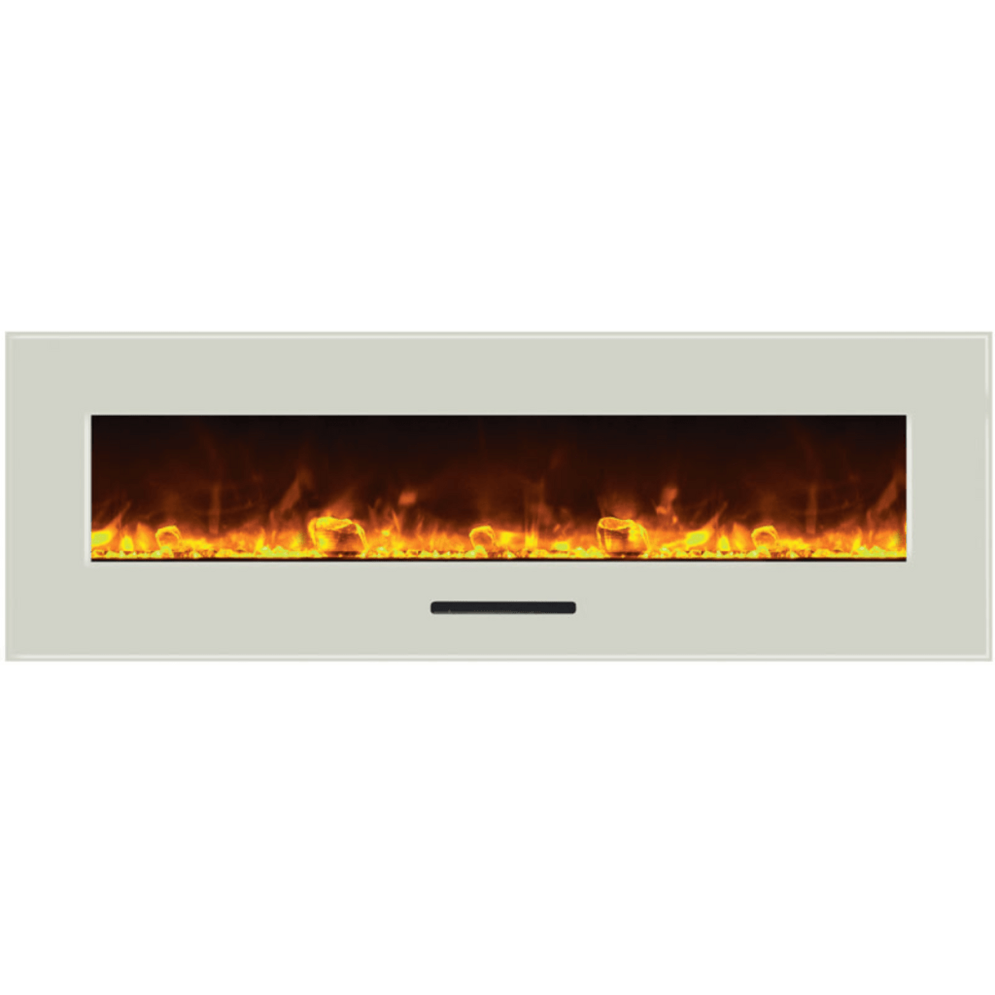 Amantii 50" Wall Mount/Flush Mount Electric Fireplace with Glass Surround