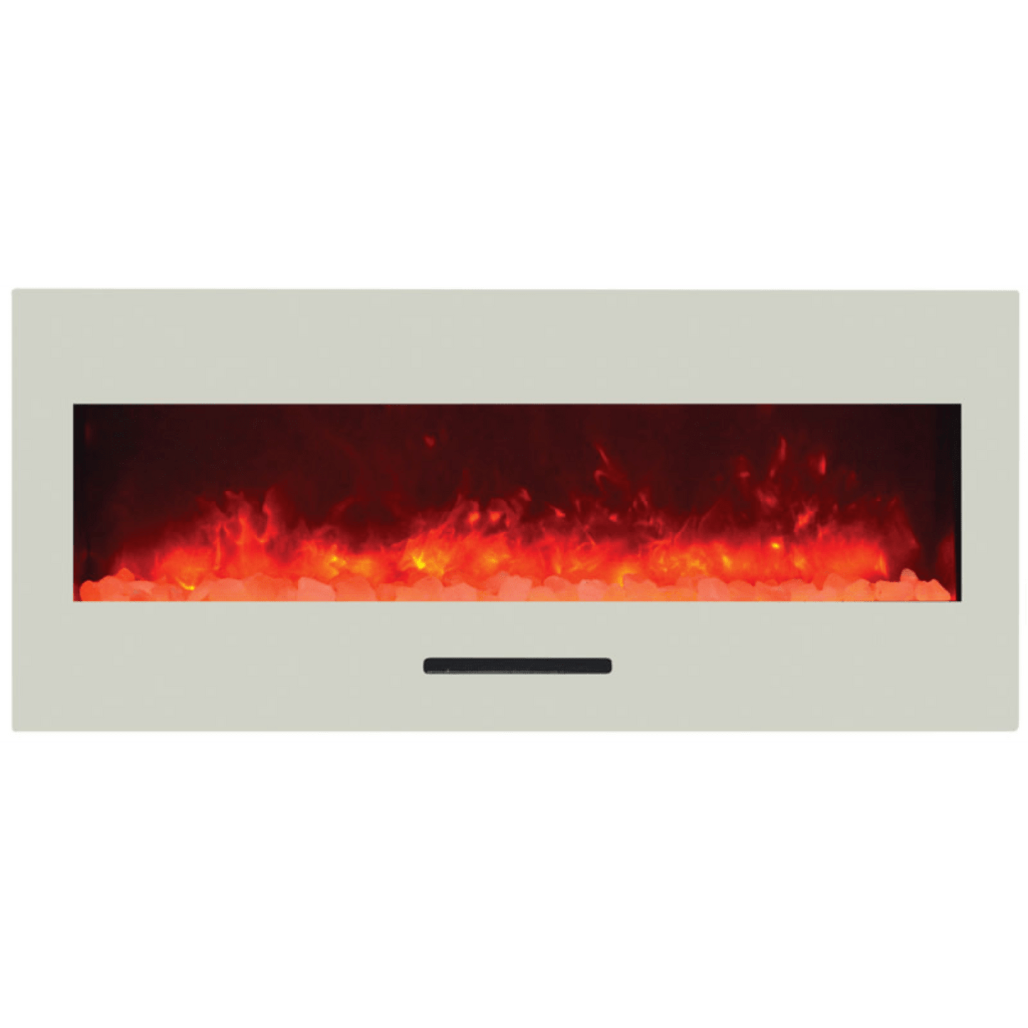Amantii 50" Wall Mount/Flush Mount Electric Fireplace with Glass Surround