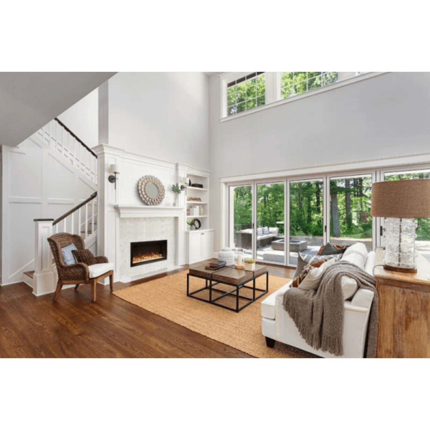 Amantii 60" Symmetry 3.0 Extra Tall Built-in Smart WiFi Electric Fireplace