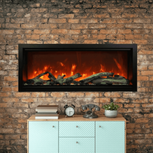 Amantii 88" Symmetry 3.0 Extra Tall Built-in Smart WiFi Electric Fireplace