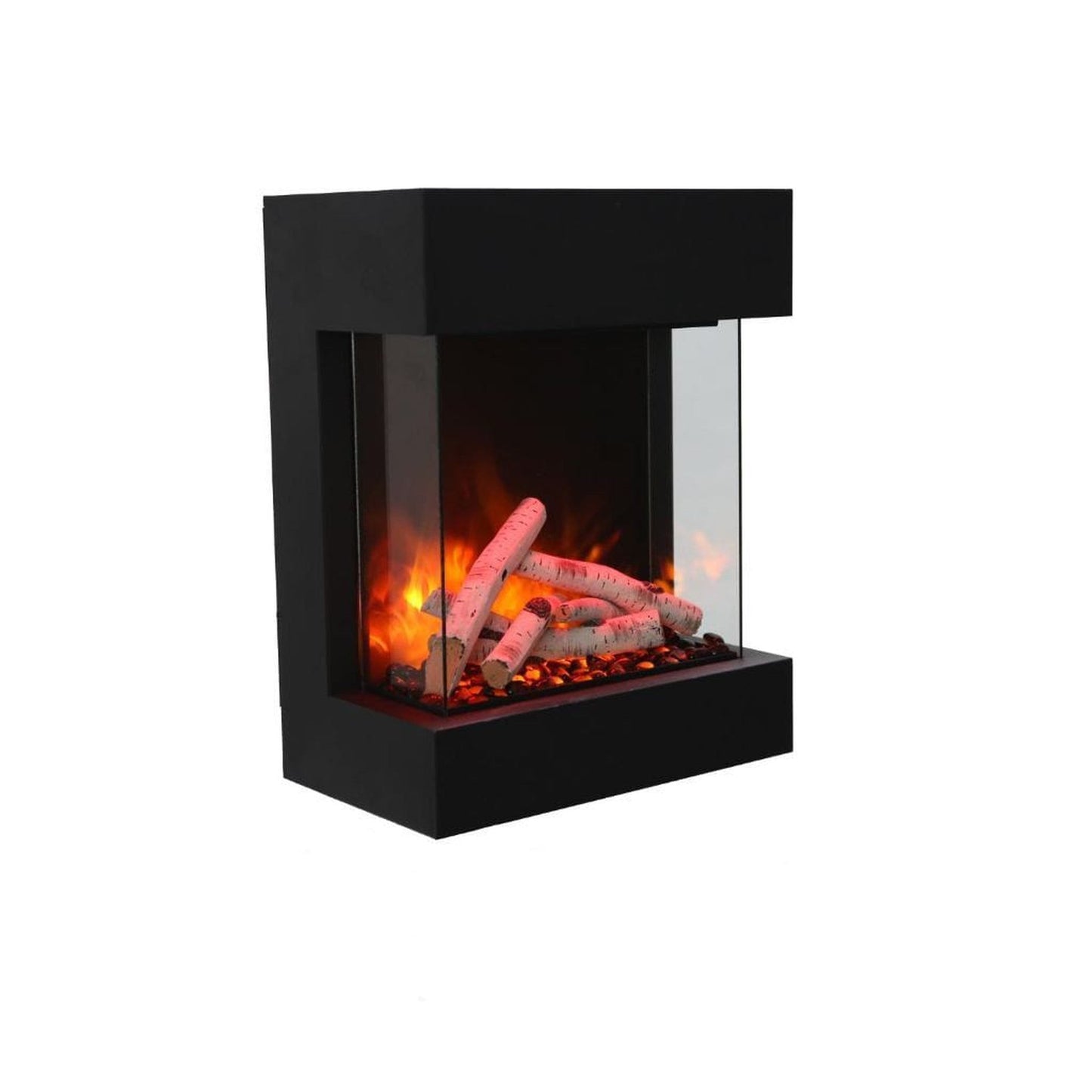 Amantii Cube 20" Three Sided Wall Mount Electric Fireplace