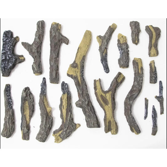 Amantii Design 18 Piece Oak Log Set with Deluxe Media Kit