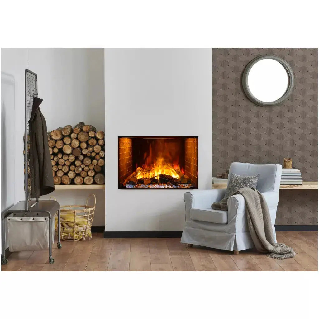 Amantii Signature Series Traditional 38" Built-in Electric Fireplace Featuring Optimyst Technology Patented by Dimplex