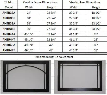 Amantii Square Trim for TRD-38