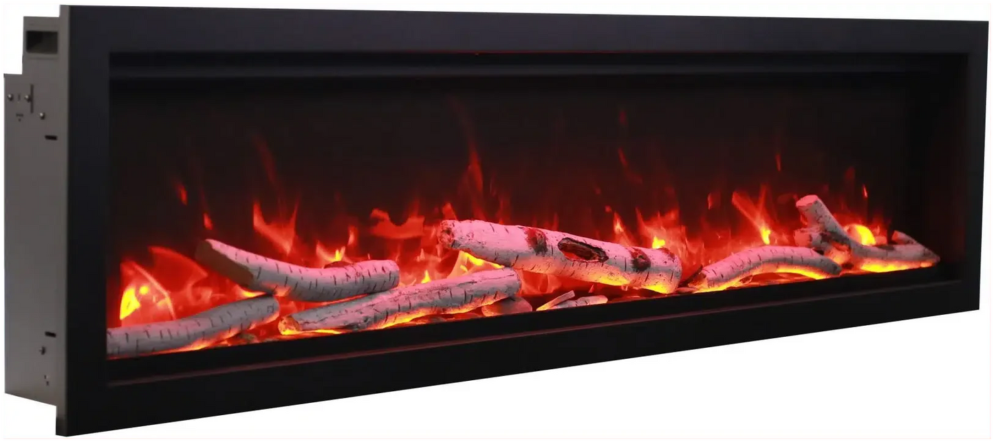 Amantii Symmetry Bespoke 100" Indoor / Outdoor Built-in Clean Face Smart Electric Fireplace
