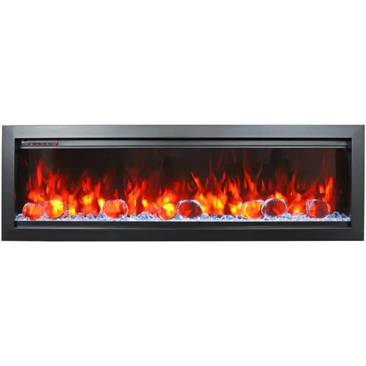 Amantii Symmetry Bespoke 42" Indoor / Outdoor Built-in Clean Face Smart Electric Fireplace