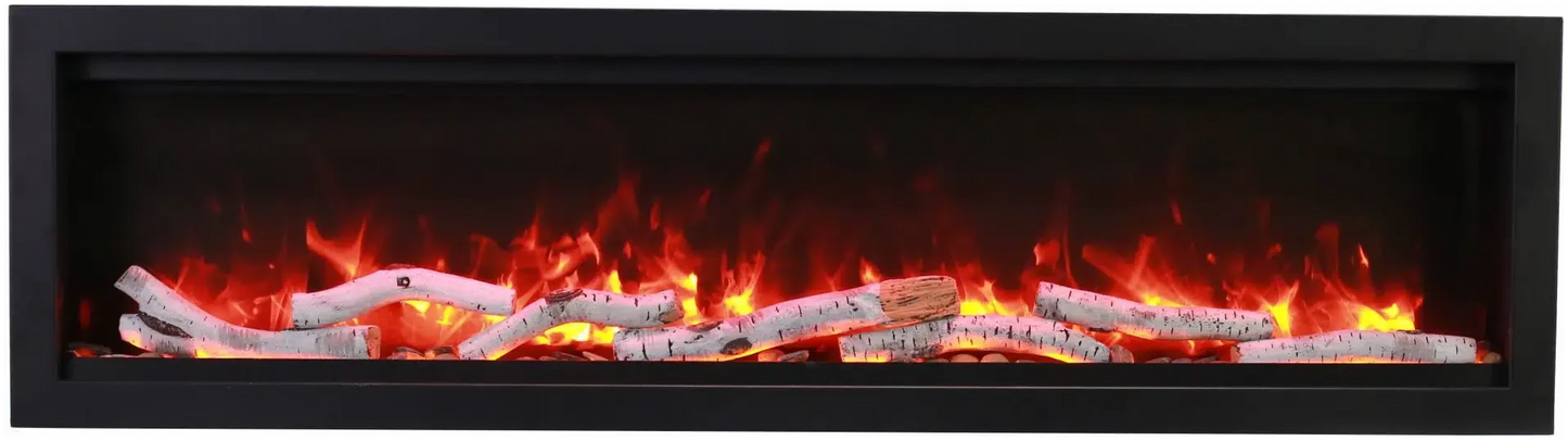Amantii Symmetry Bespoke 88" Indoor / Outdoor Built-in Clean Face Smart Electric Fireplace
