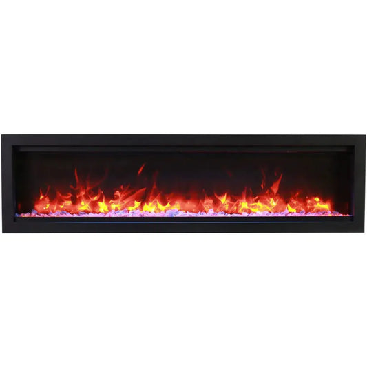 Amantii Symmetry Lumina 100" Indoor Outdoor Built-in Smart Electric Fireplace