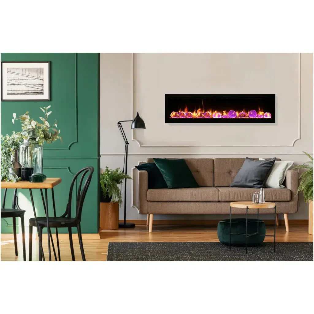 Amantii Symmetry Lumina 34" Indoor Outdoor Built-in Smart Electric Fireplace