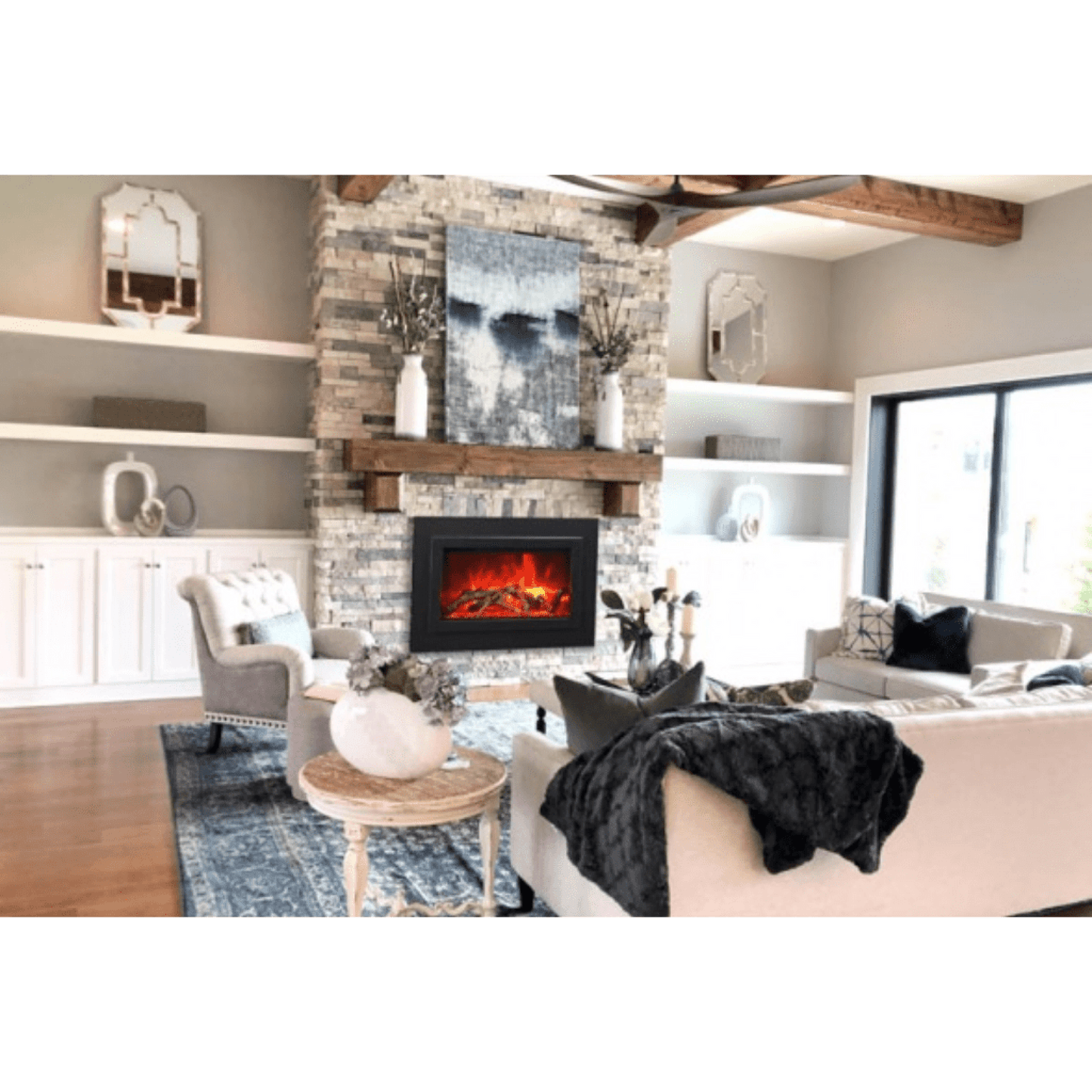 Amantii TRD 33" Traditional Series Built-In Electric Fireplace