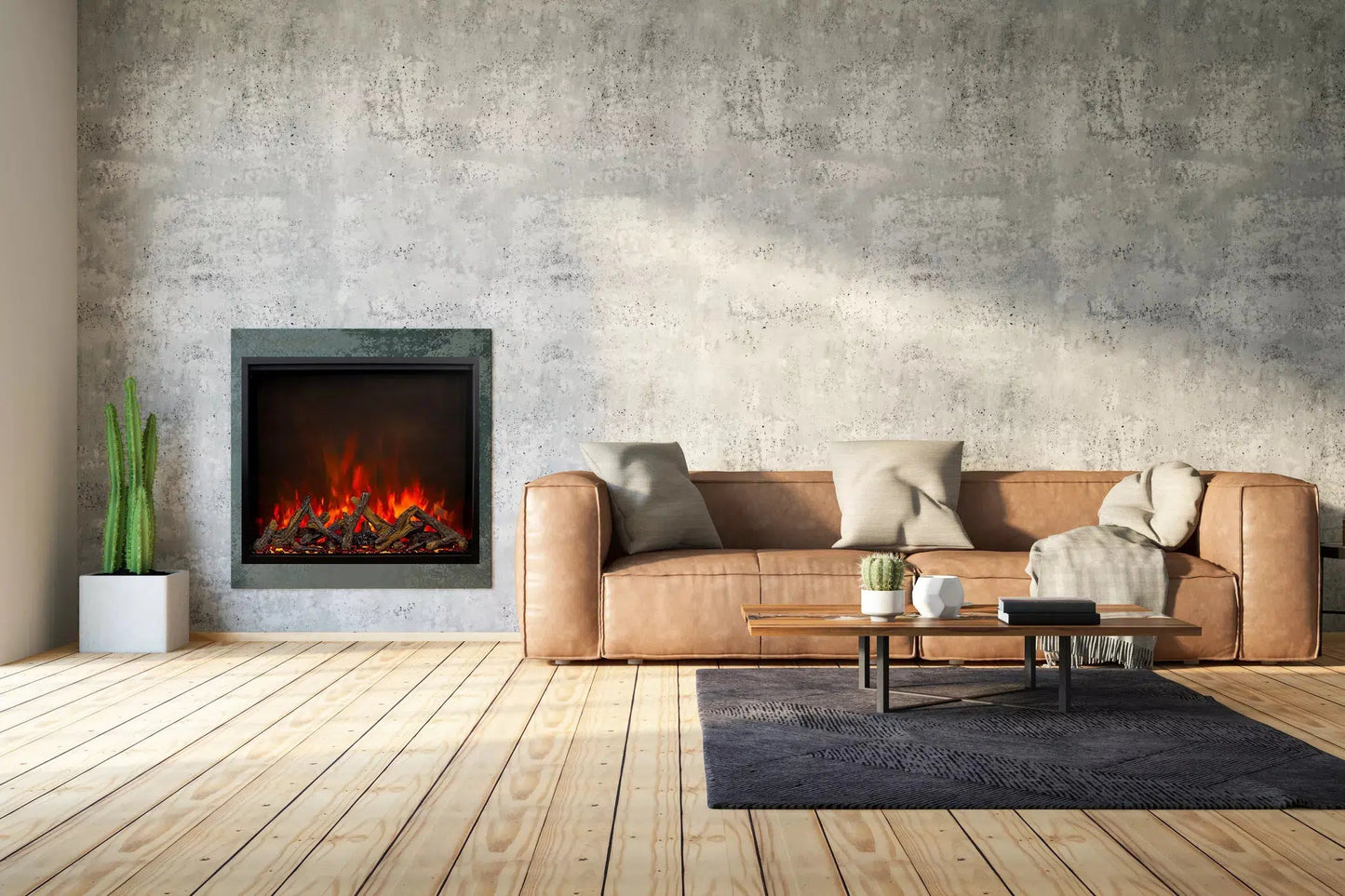 Amantii Traditional Bespoke 30" Indoor/Outdoor Smart Electric Insert Fireplace