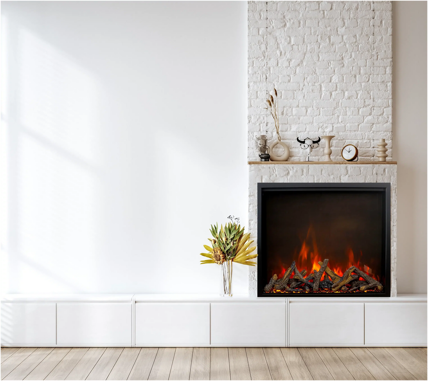 Amantii Traditional Lumina 30" Indoor/Outdoor Smart Electric Fireplace