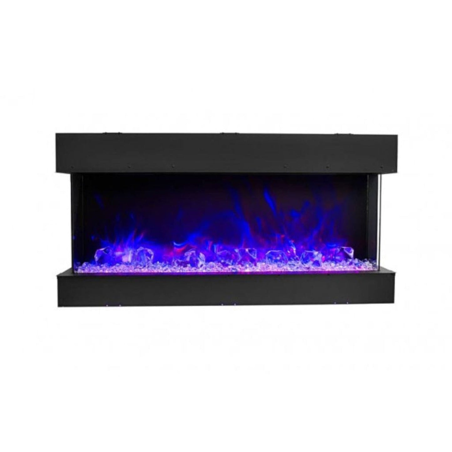 Amantii Tru-View 72" Three Sided Slim Glass Electric Fireplace