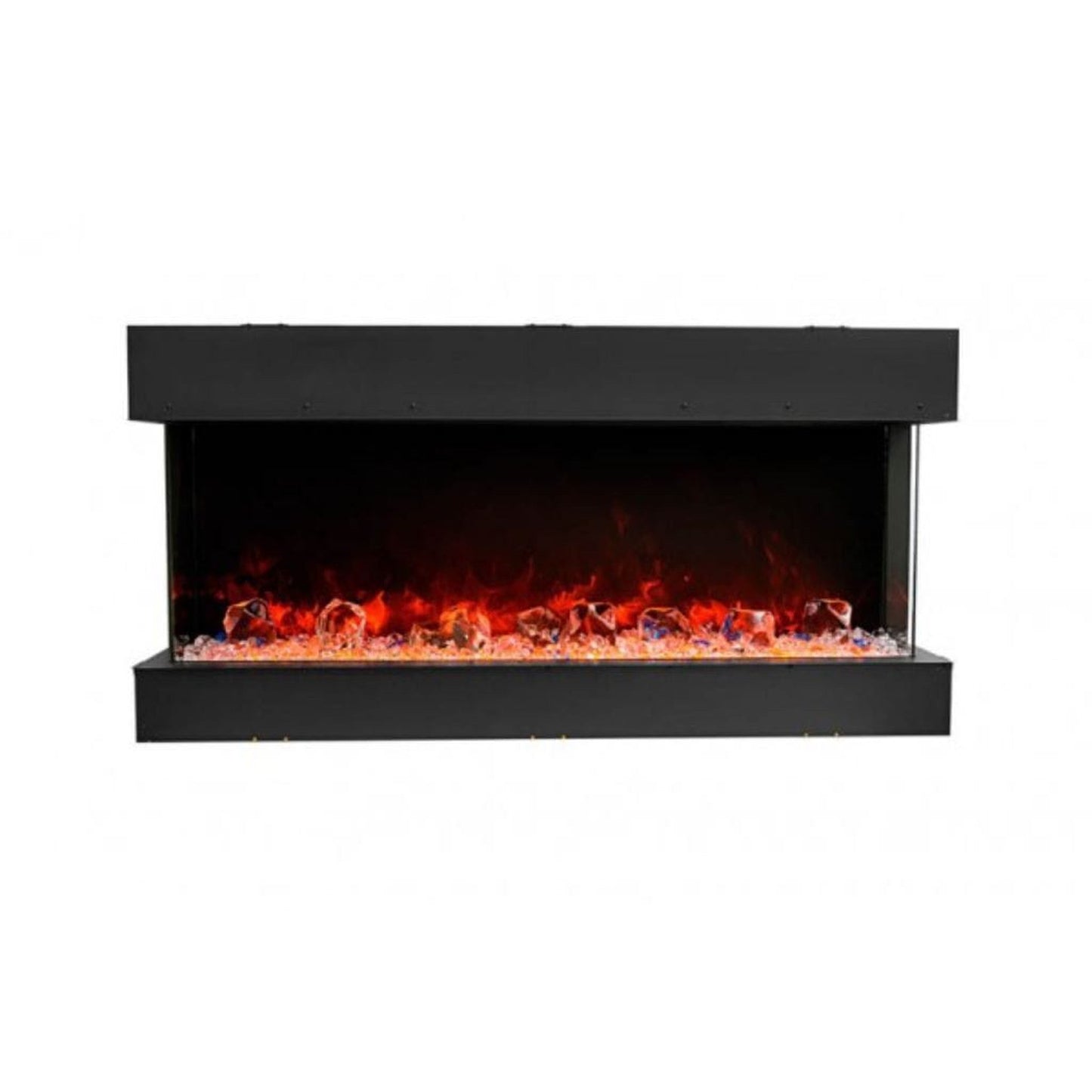 Amantii Tru-View 72" Three Sided Slim Glass Electric Fireplace