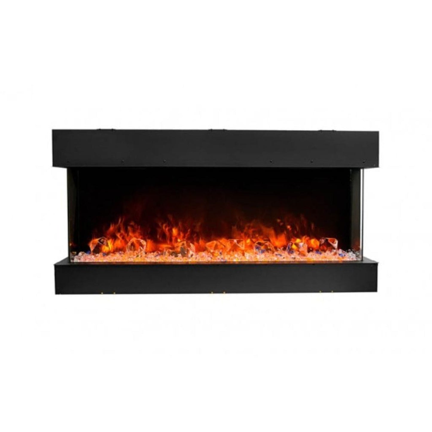 Amantii Tru-View 72" Three Sided Slim Glass Electric Fireplace