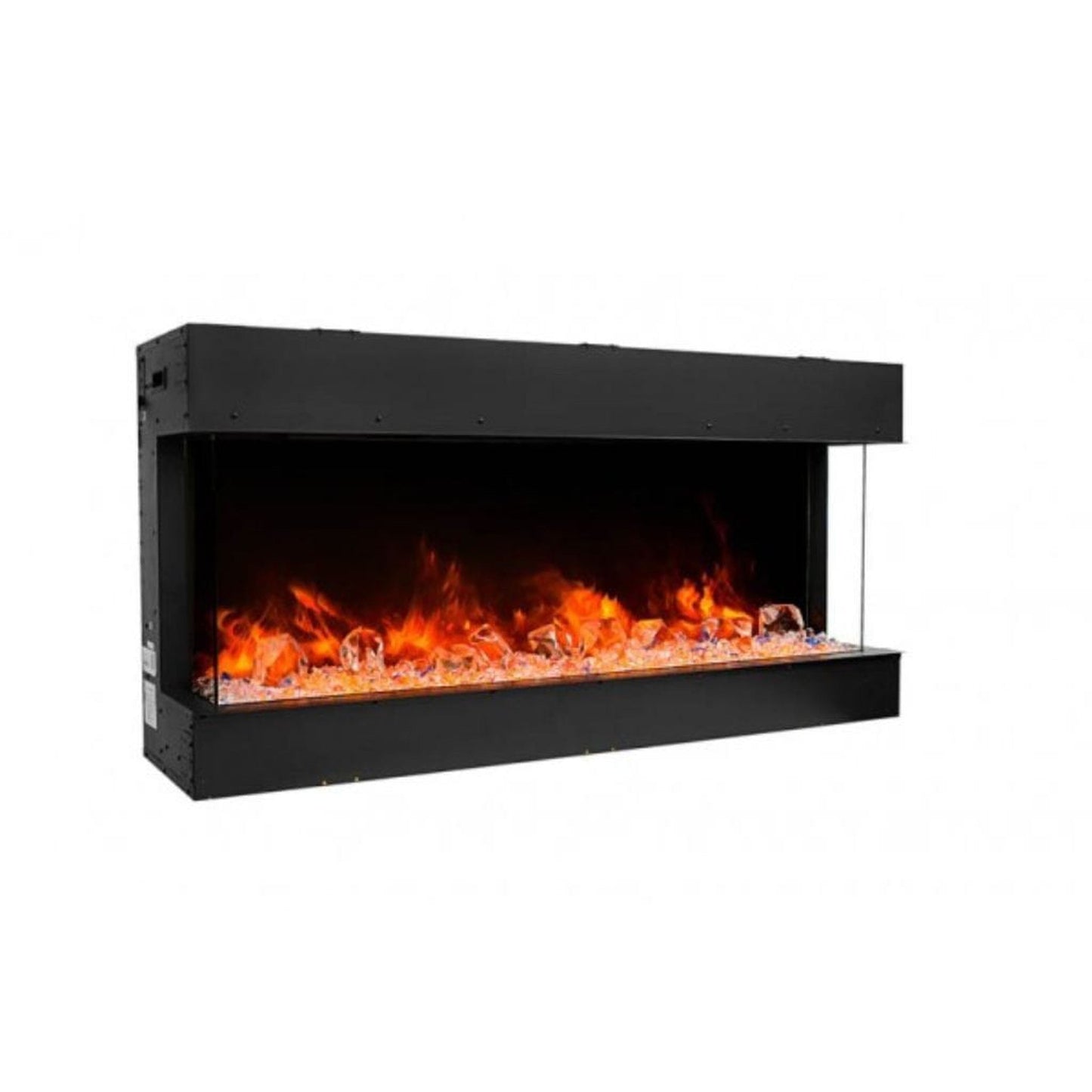 Amantii Tru-View 72" Three Sided Slim Glass Electric Fireplace