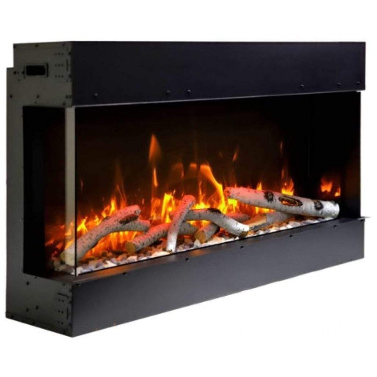 Amantii Tru-View 72" Three Sided Slim Glass Electric Fireplace