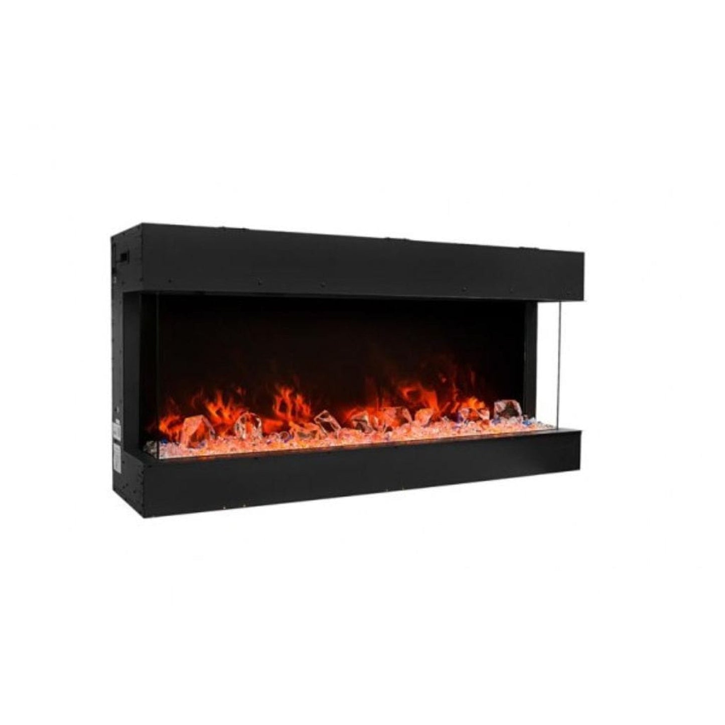 Amantii Tru-View 72" Three Sided Slim Glass Electric Fireplace