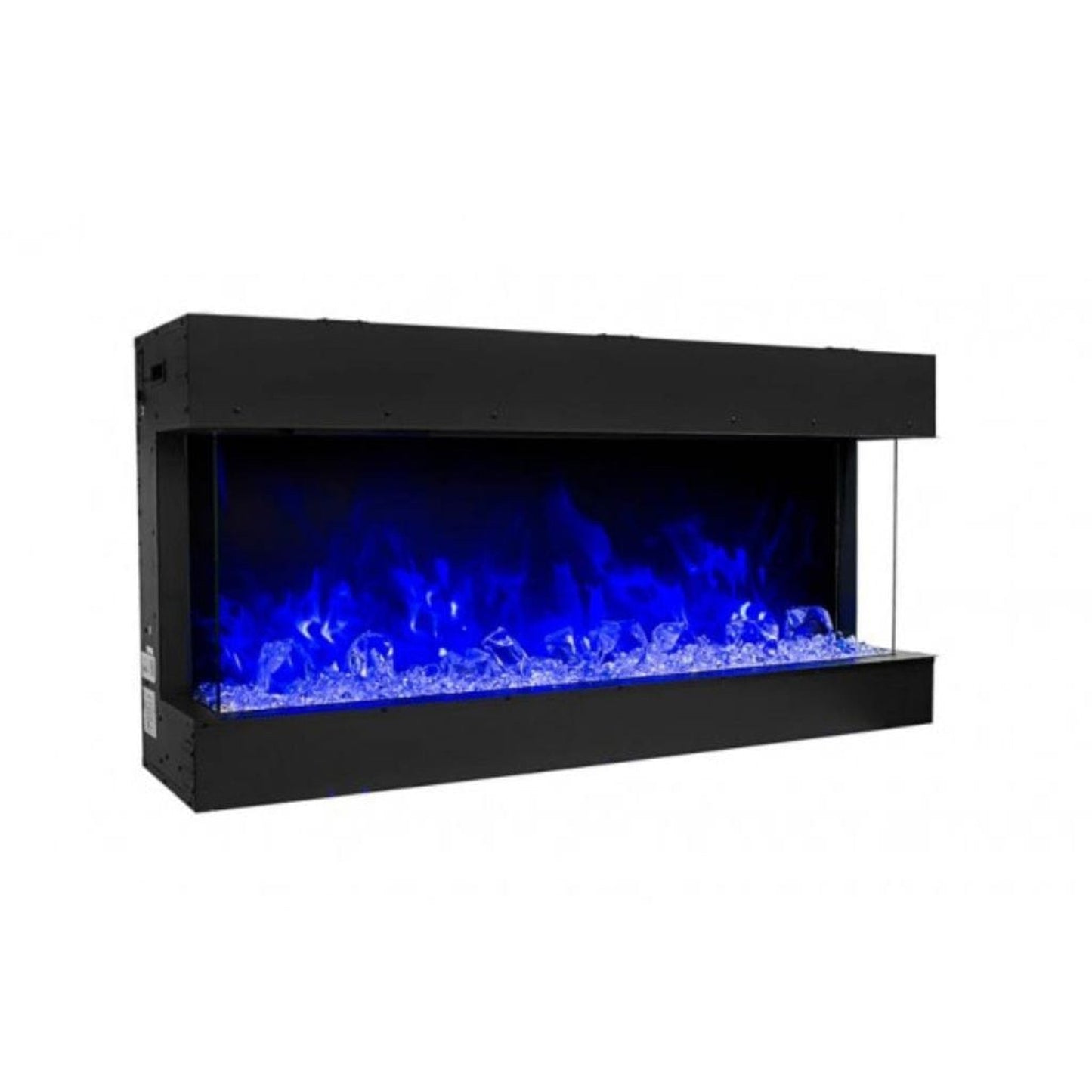 Amantii Tru-View 72" Three Sided Slim Glass Electric Fireplace
