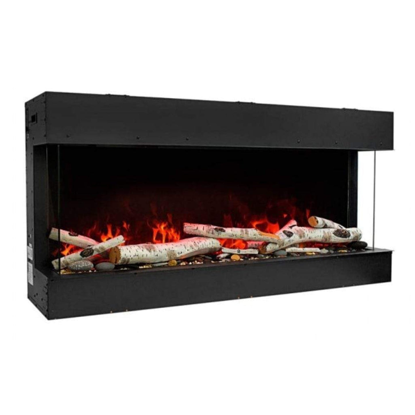 Amantii Tru-View 72" Three Sided Slim Glass Electric Fireplace