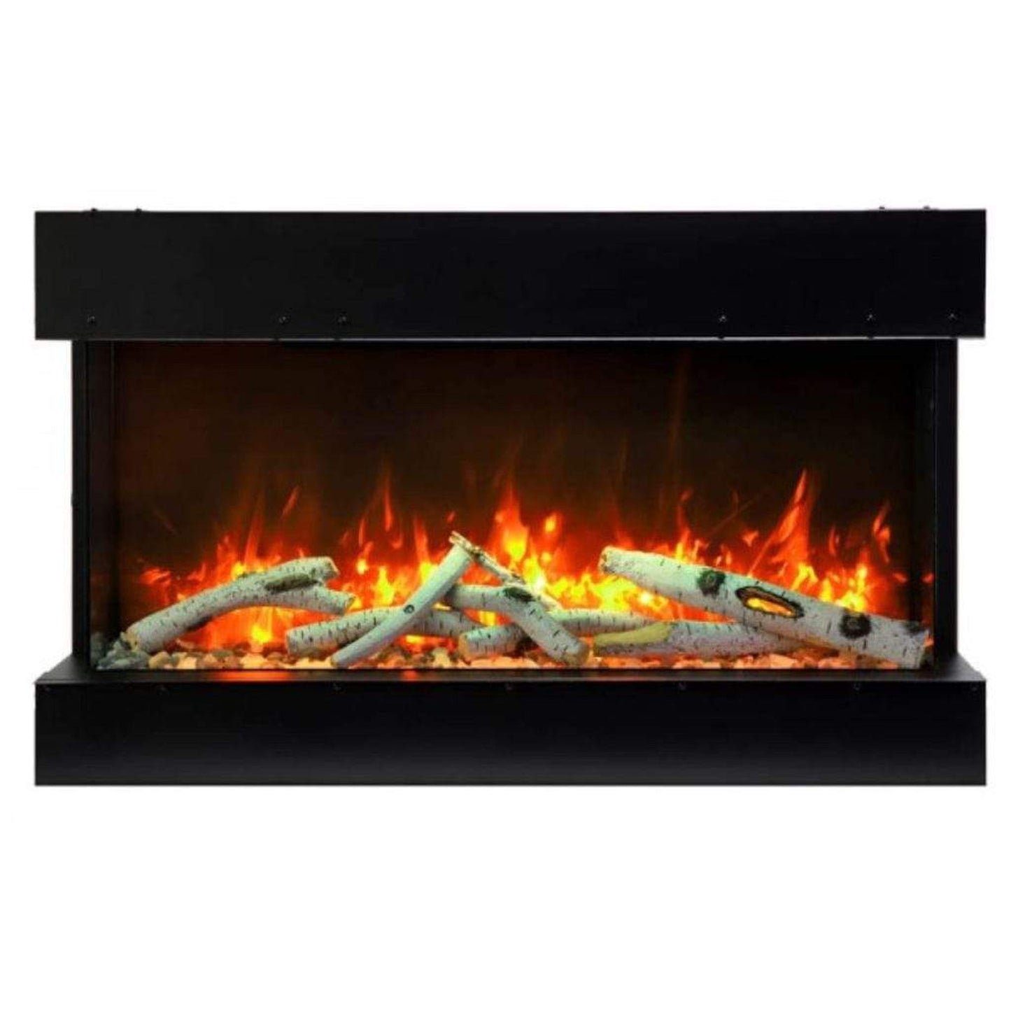 Amantii Tru-View 72" Three Sided Slim Glass Electric Fireplace