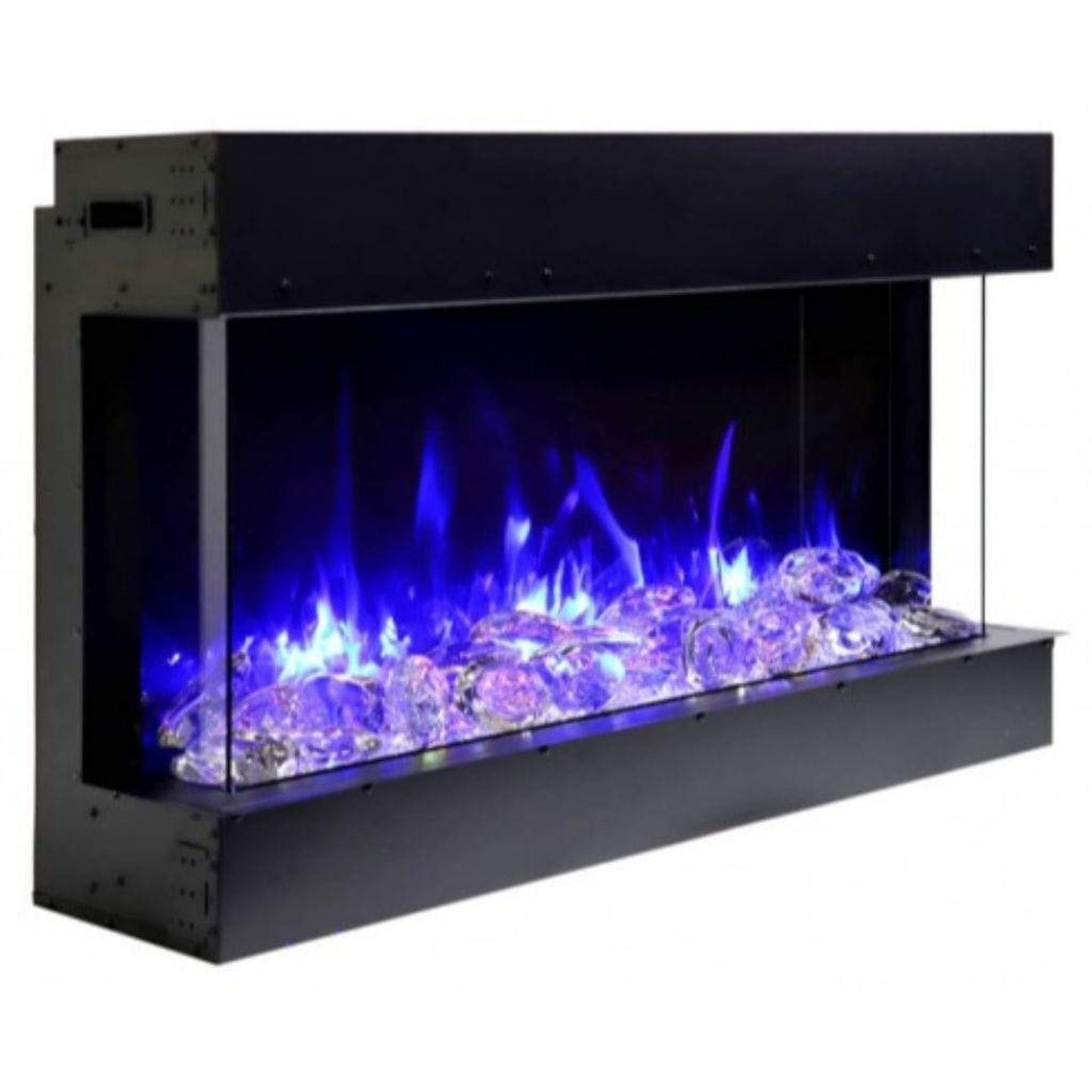 Amantii Tru-View 72" Three Sided Slim Glass Electric Fireplace