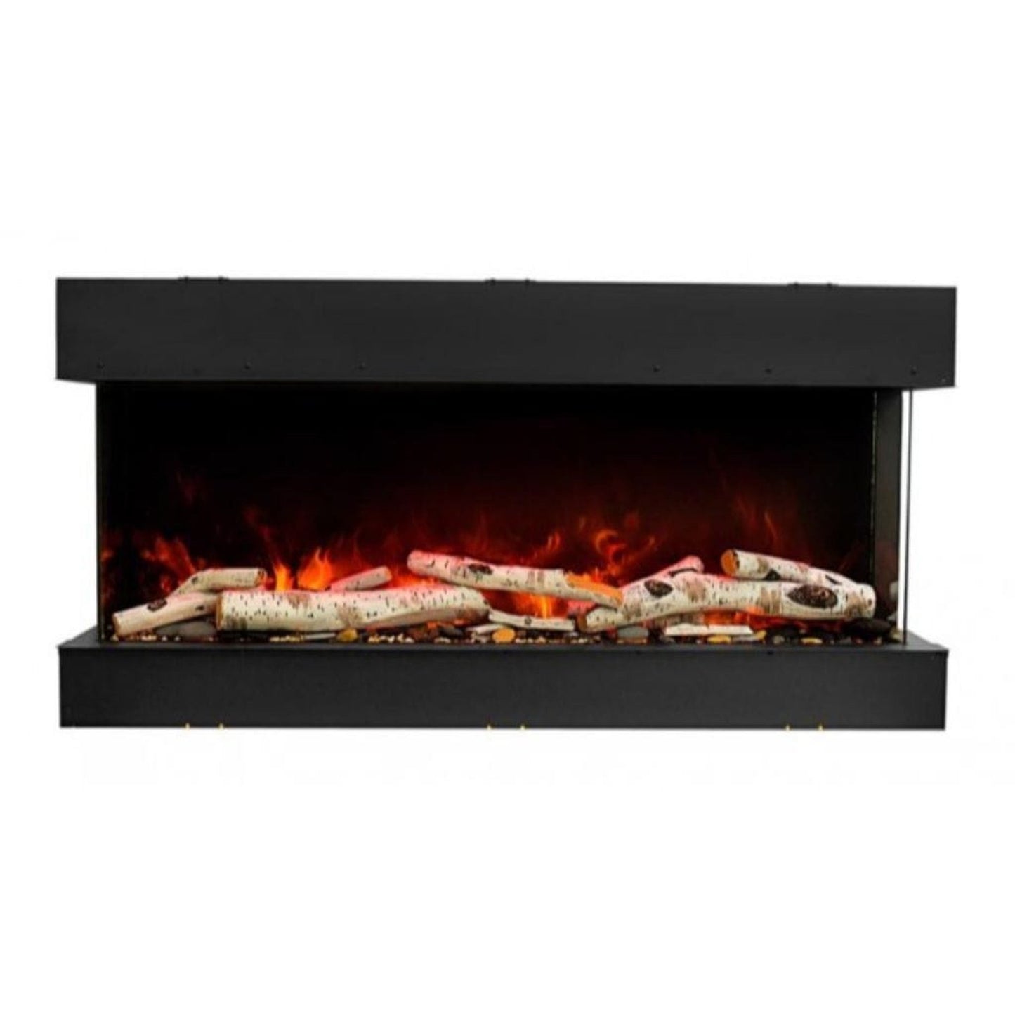 Amantii Tru-View 72" Three Sided Slim Glass Electric Fireplace