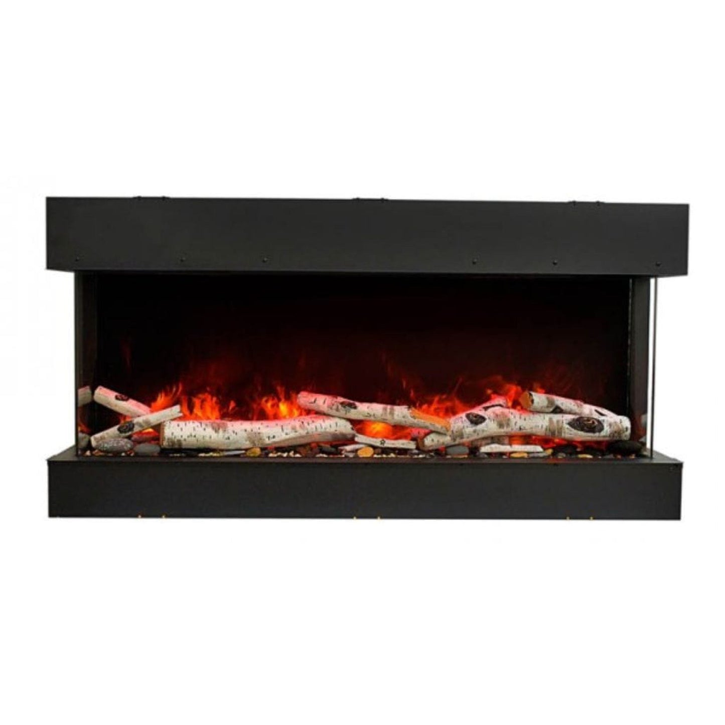 Amantii Tru-View 72" Three Sided Slim Glass Electric Fireplace