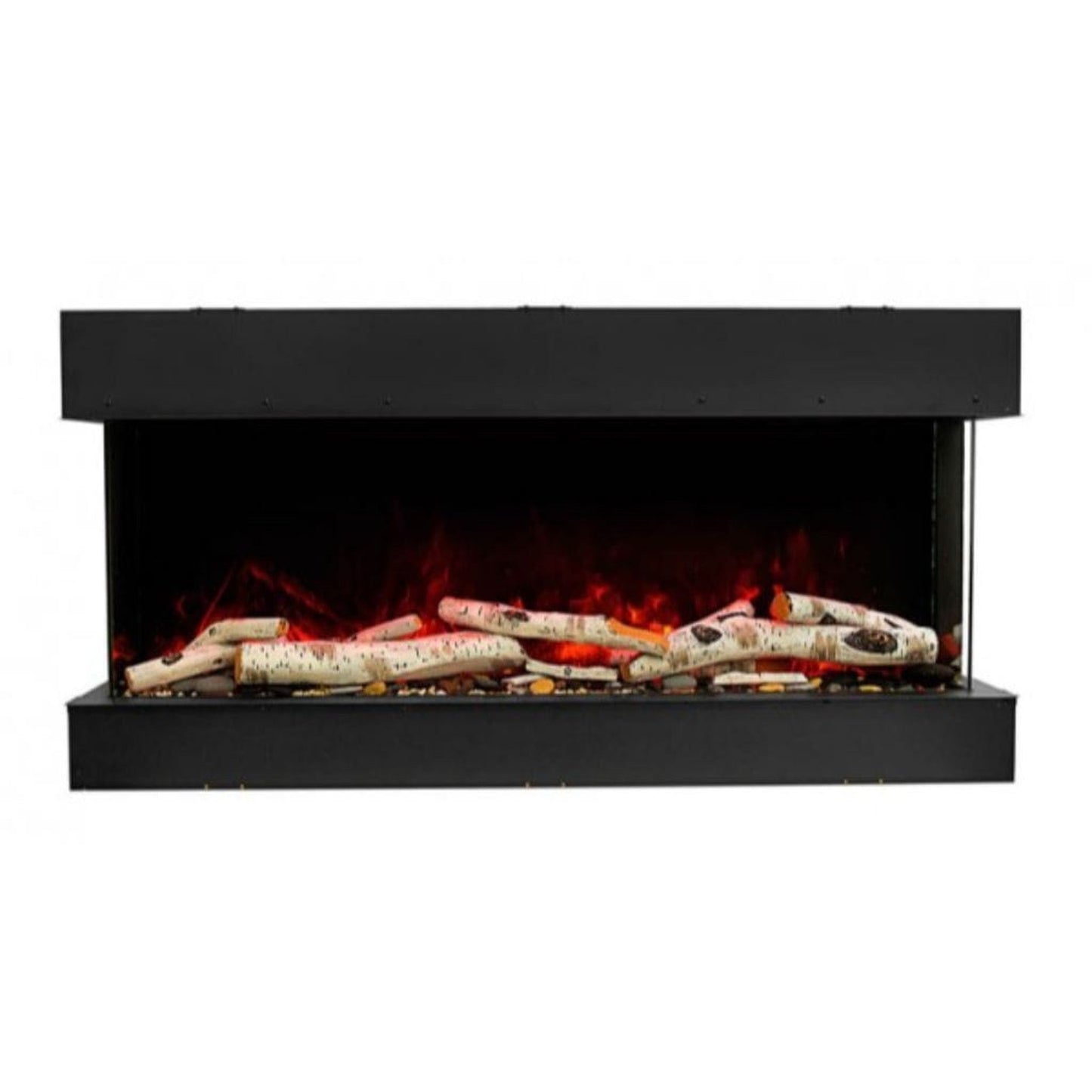 Amantii Tru-View 72" Three Sided Slim Glass Electric Fireplace