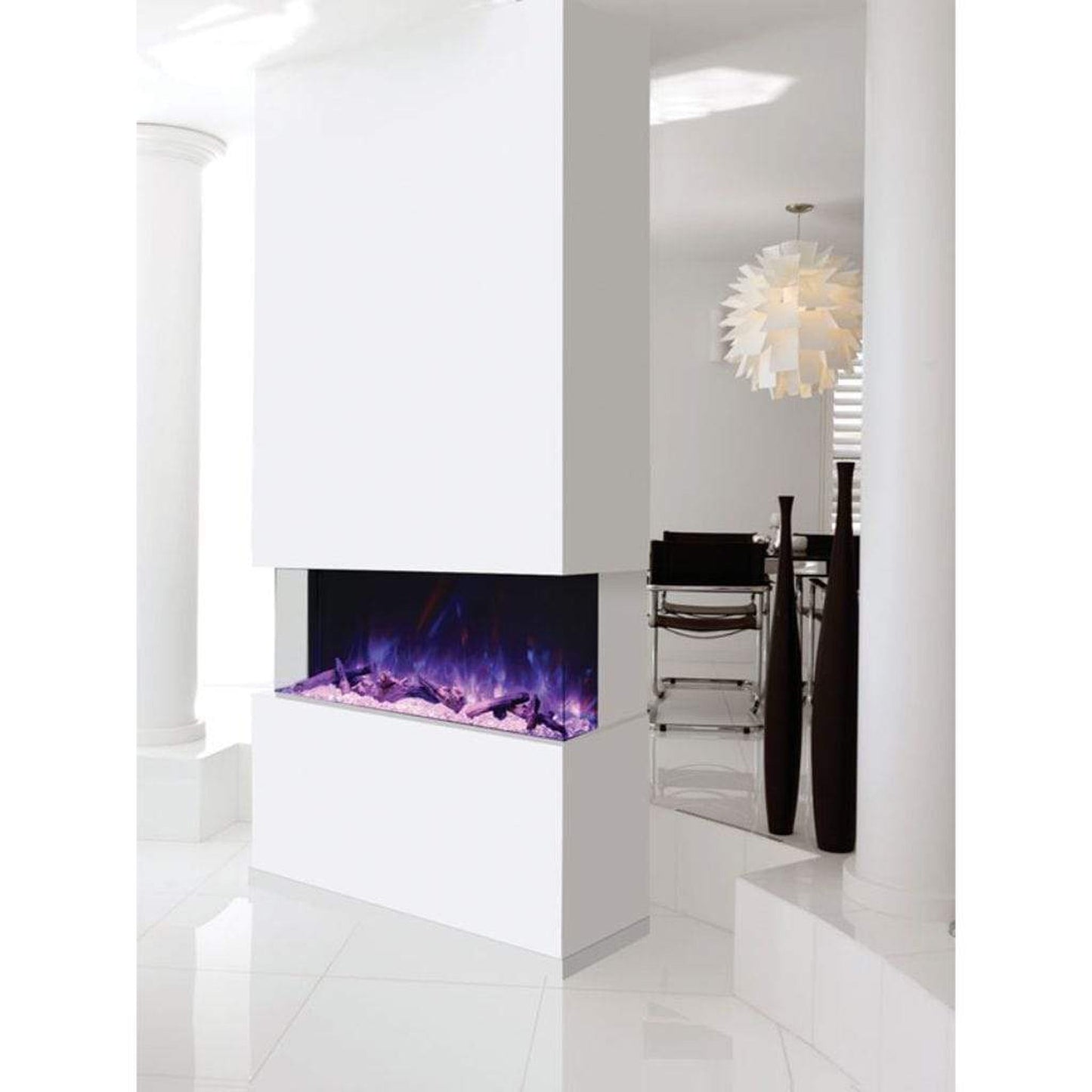 Amantii Tru-View XL Deep 50" Built-In Three Sided Electric Fireplace