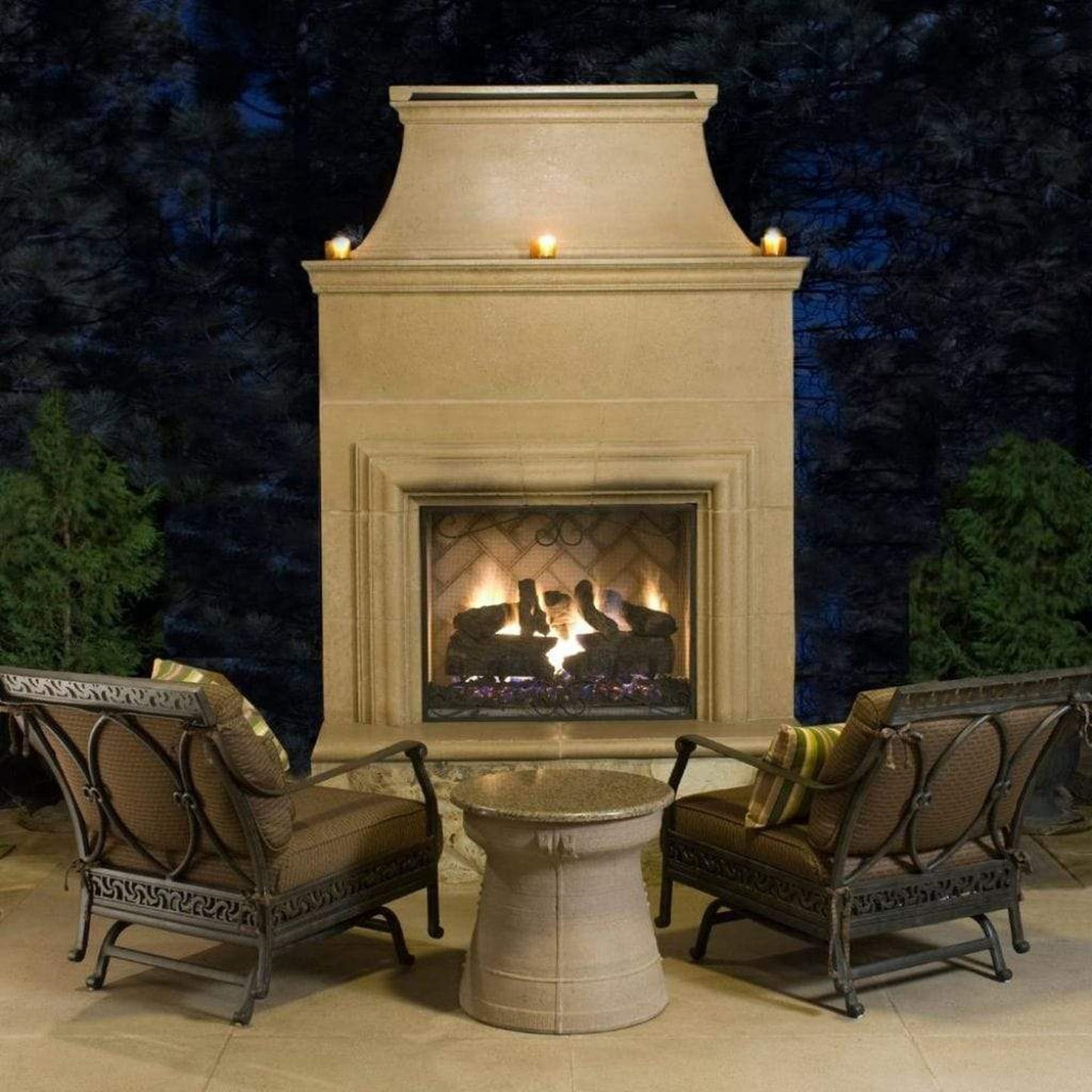 American Fyre Designs 76" Cordova Vented Recessed Hearth Gas Fireplace