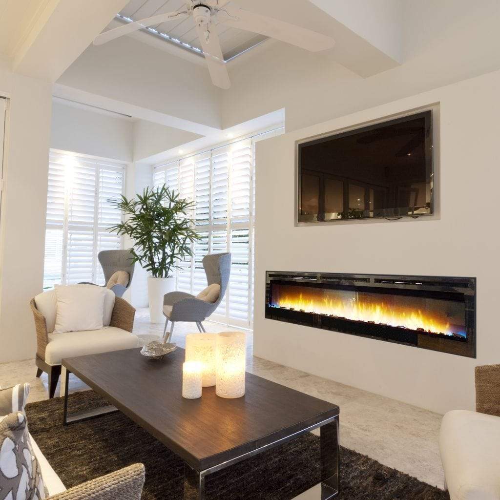 American Hearth 74" Nexfire Linear Electric Fireplace