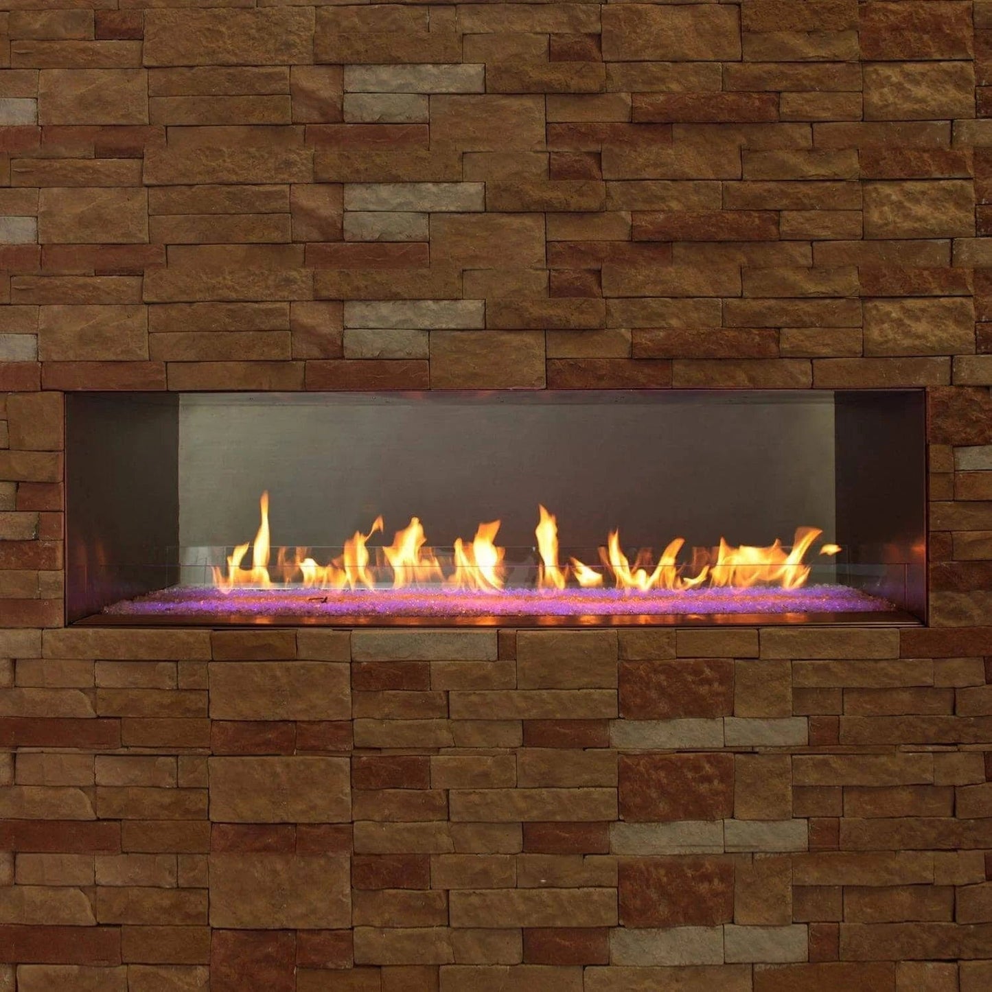 Empire White Mountain Hearth Carol Rose 48" Linear Outdoor Fireplace OLL48FP12S