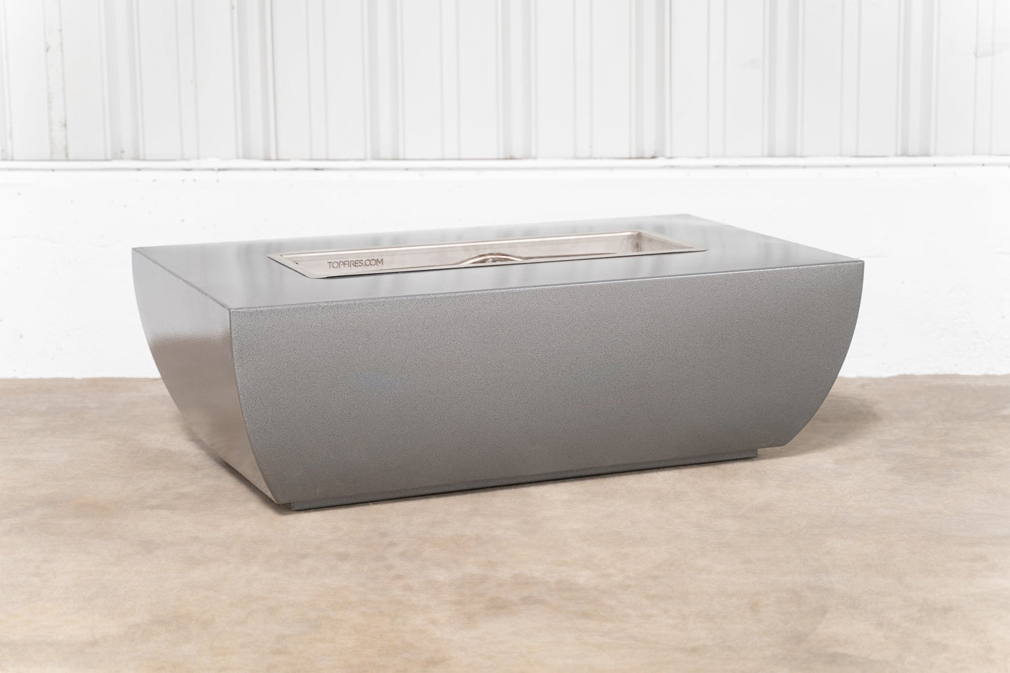 Avalon Linear Metal Fire Pit - 15" Tall by The Outdoor Plus - Free Cover Included