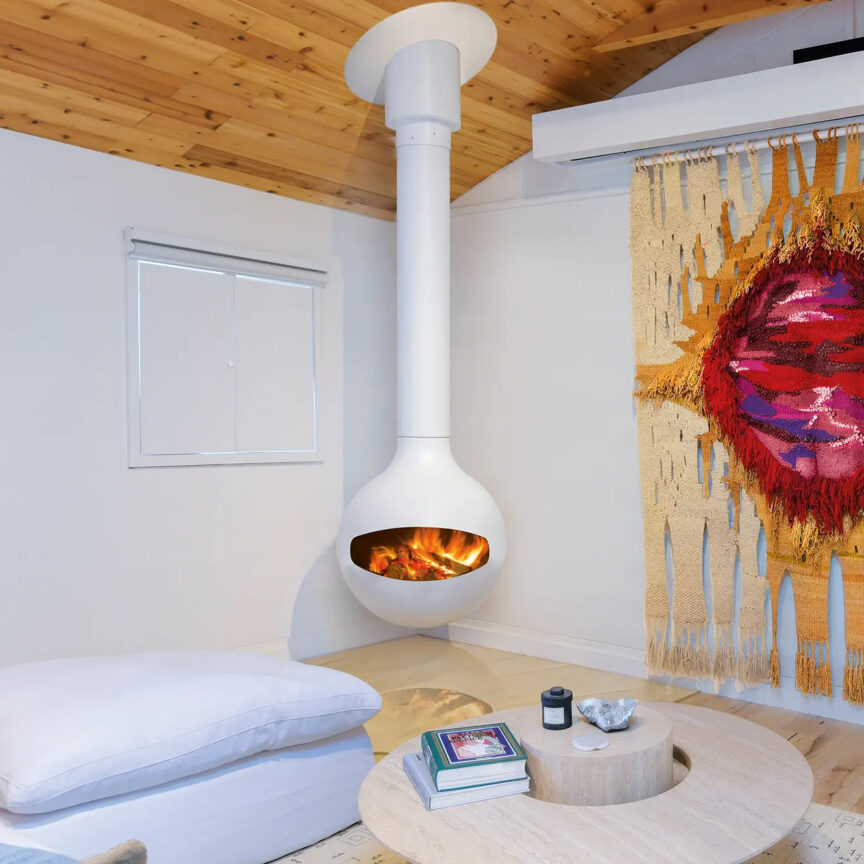 European Home Bathyscafocus Wood Indoor Fireplace