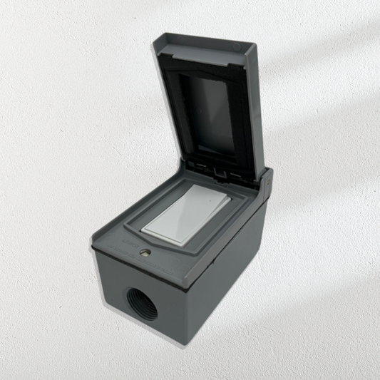 Bromic Heating 20 AMP Single Outdoor Manual Wall Switch