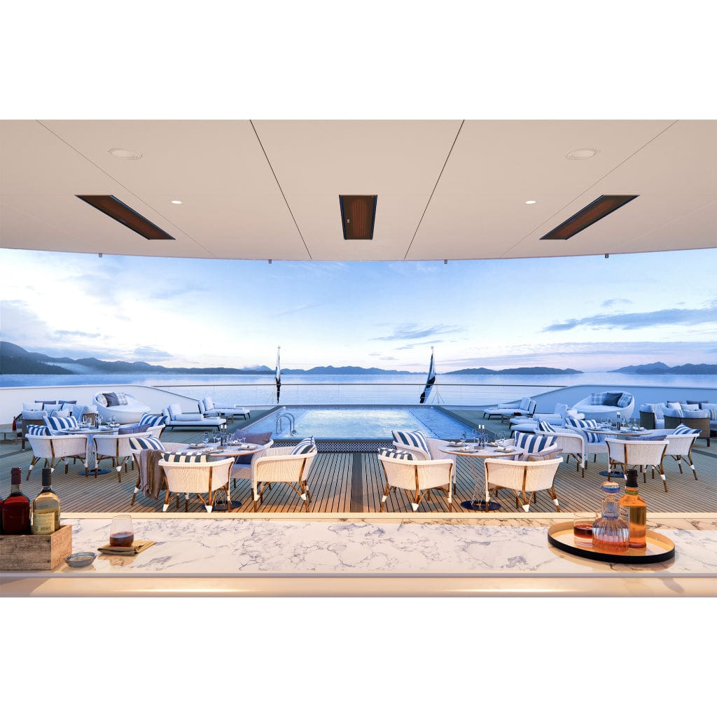 Bromic Heating Platinum Marine Smart-Heat 53" 4500 Watt 220-240V Black Electric Patio Heater