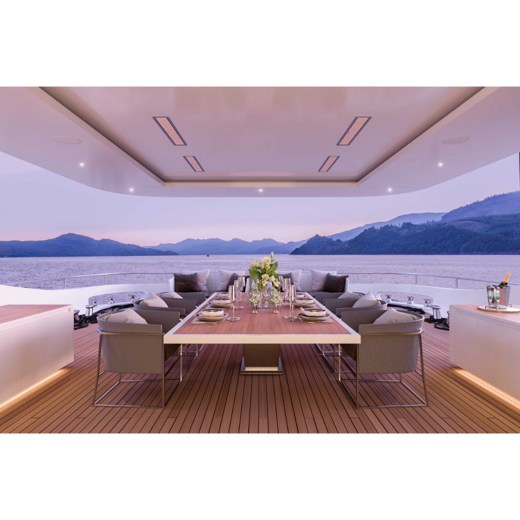 Bromic Heating Platinum Marine Smart-Heat 53" 4500 Watt 220-240V Black Electric Patio Heater