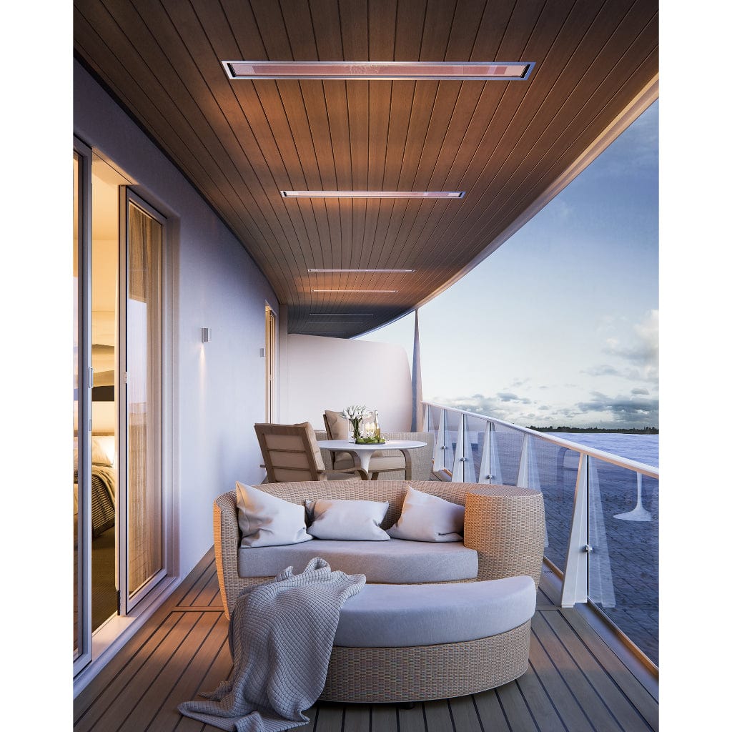 Bromic Heating Platinum Marine Smart-Heat 53" 4500 Watt 220-240V Black Electric Patio Heater